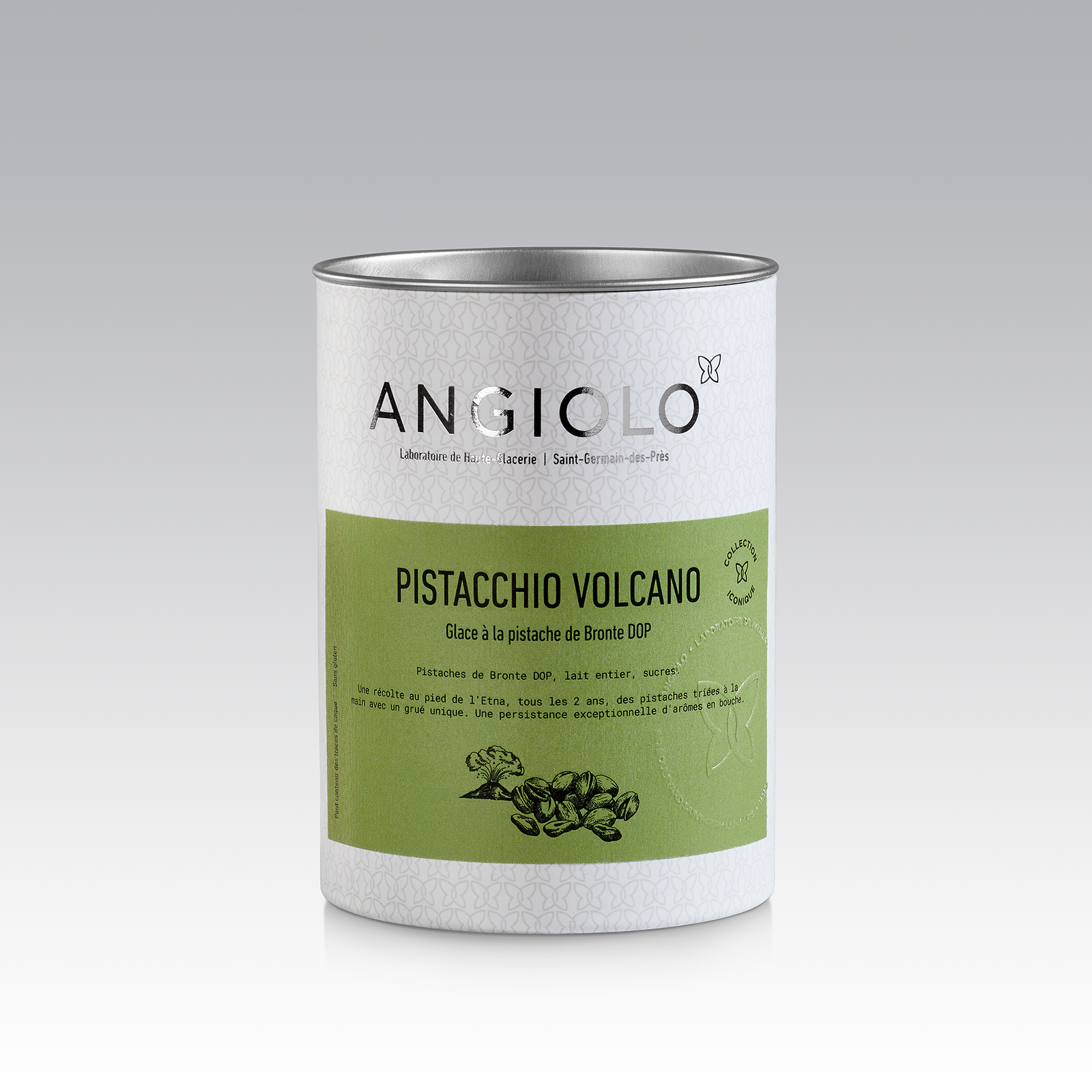 Grand pot de glace pistache de Bronte Pistacchio Volcano Angiolo