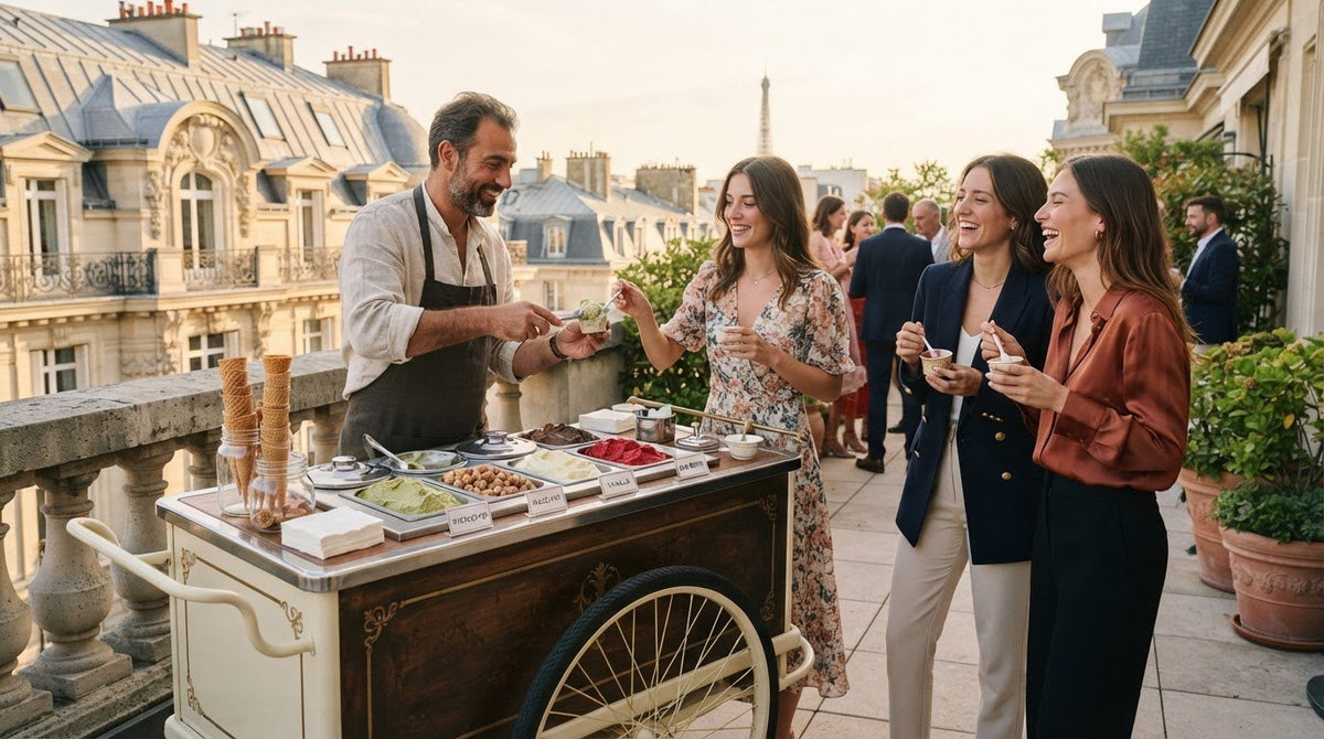 Location de chariot à glace vintage à Paris : une animation artisanale