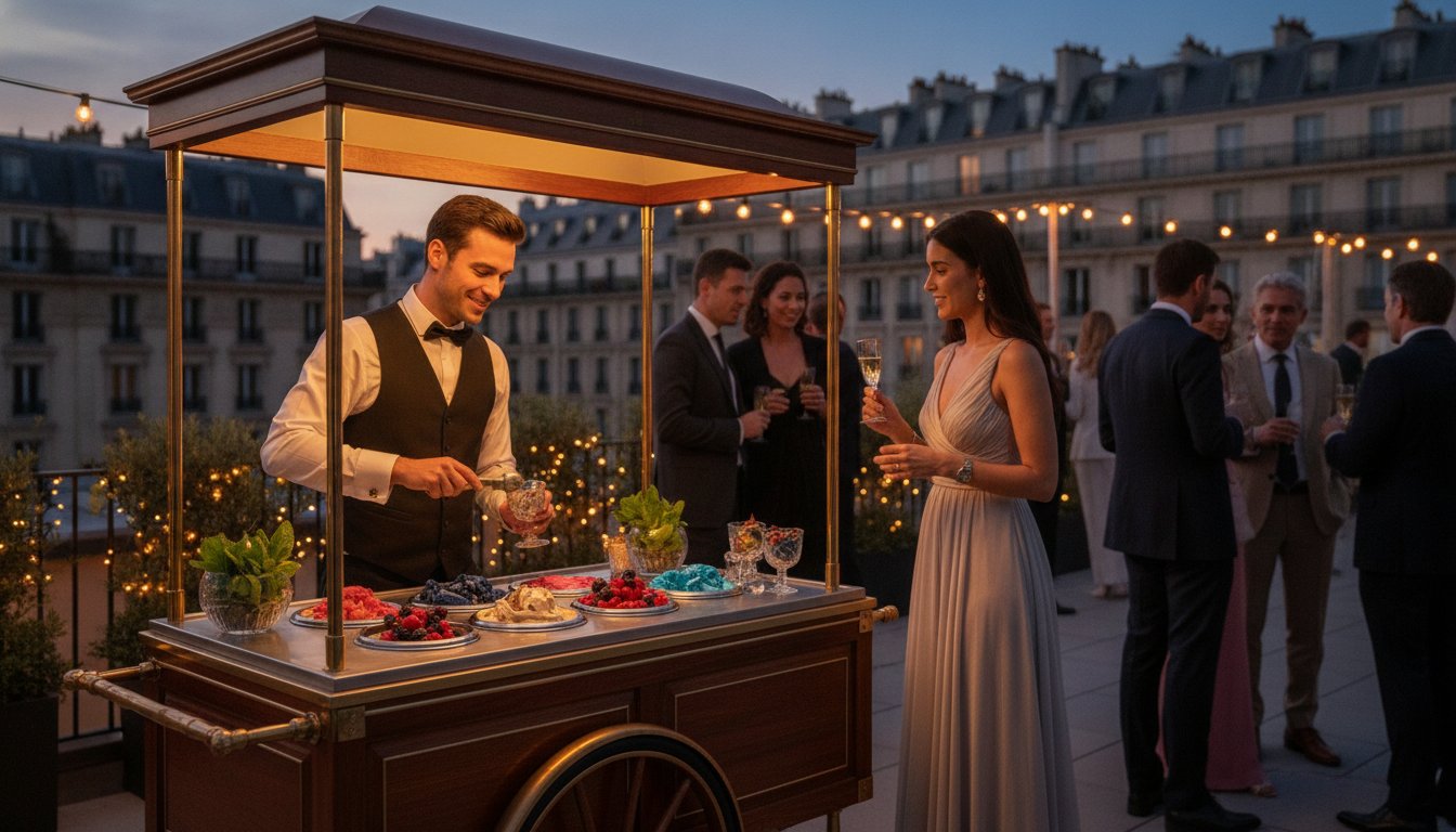 Prestation glacée pour événement privé à Paris : Le guide complet 2026