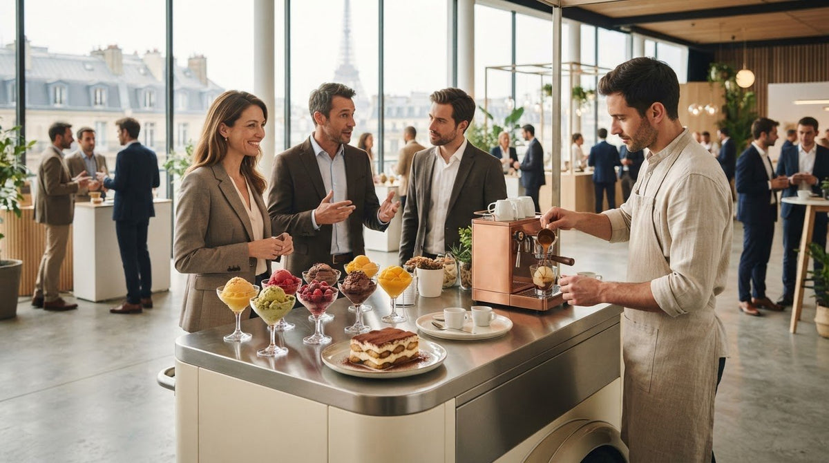Traiteur dessert pour salon professionnel à Paris : le guide 2026