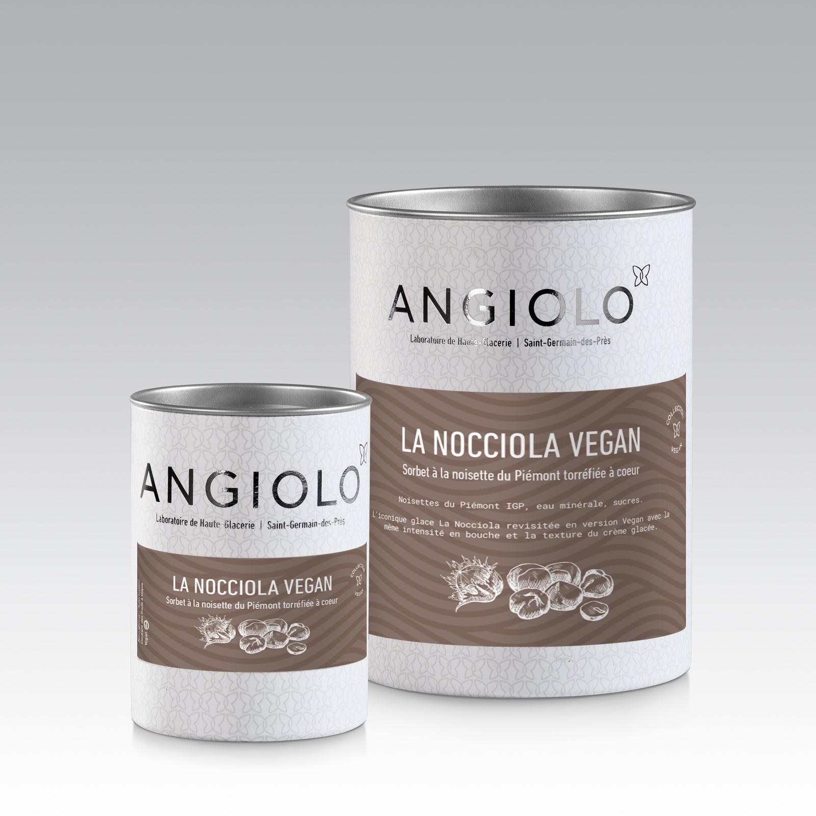Pot de sorbet noisette Vegan Angiolo